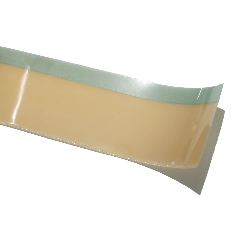Hydrocolloidal dressing rolls are used for ostomy bags
