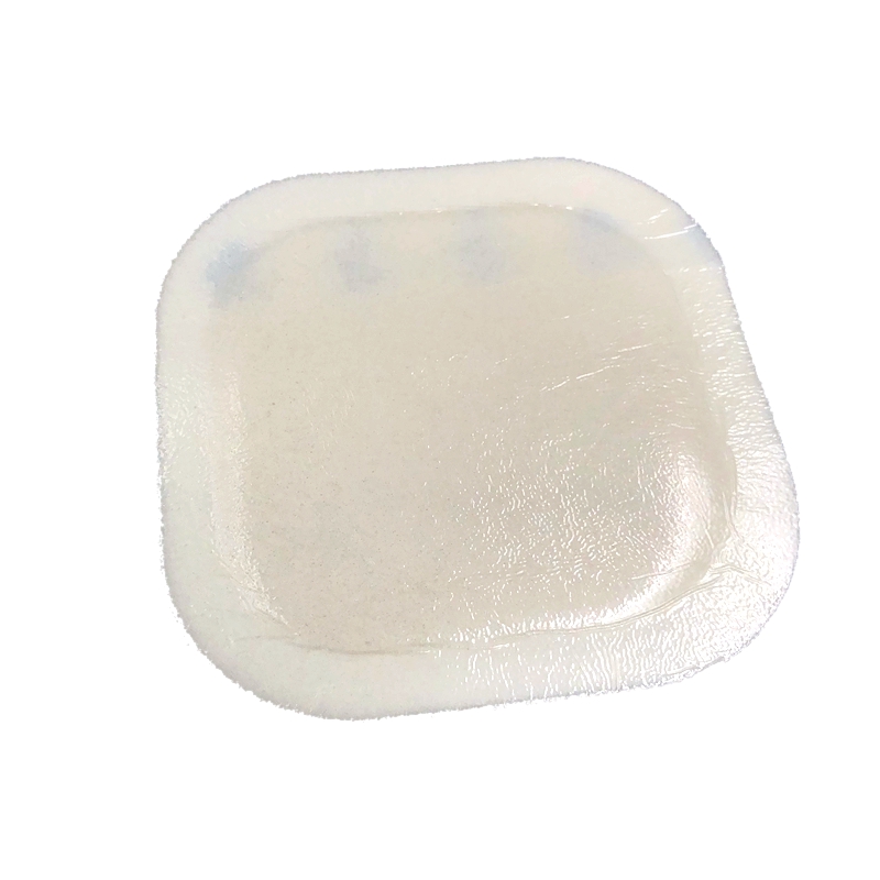 Hydrocolloid foam dressing combined with thin hydrocolloid and foam