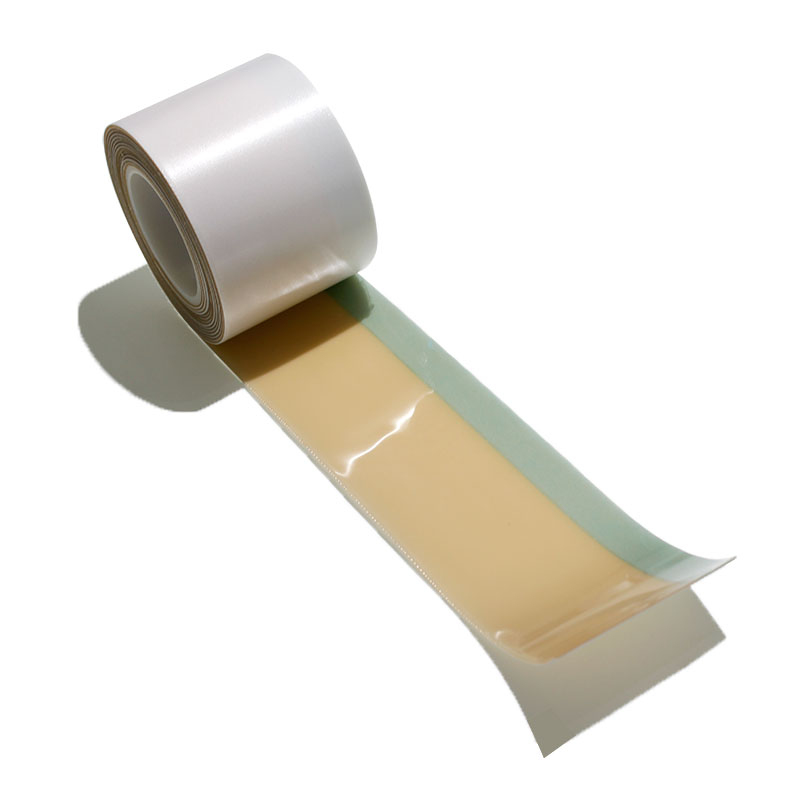 Hydrocolloidal dressing rolls are used for ostomy bags