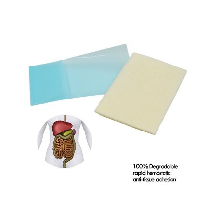 Absorbable hemostatic gauze
